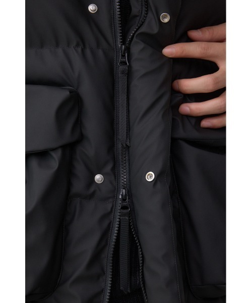 AZUL by moussy(アズールバイマウジー)の「ファティーグ中綿ベスト(ダウンベスト・メンズ・ブラウン/ブラック・LARGE/MEDIUM)」の14枚目の写真