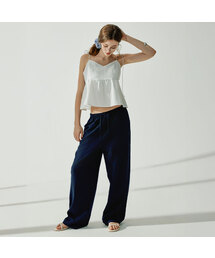 VIKINI VENDER（ビキニベンダー）の「Slouch Linen Banding Wide Pants - Navy（その他パンツ）」