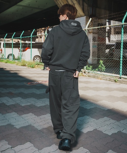 SIDEWAY STANCE(サイドウェイスタンス)の「【SIDEWAY STANCE】ピグメント スウェット プルパーカー(パーカー・メンズ・ブラック/ブラウン・X-LARGE/LARGE/MEDIUM/SMALL)」の11枚目の写真