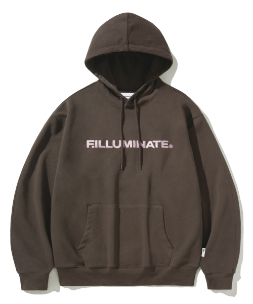 F.ILLUMINATE(フィルミネイト)の「シグニチャーアセンティックロゴフードパーカー-ブラウン(パーカー・レディース・その他・MEDIUM/LARGE/SMALL)」の1枚目の写真