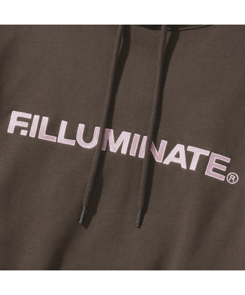 F.ILLUMINATE(フィルミネイト)の「シグニチャーアセンティックロゴフードパーカー-ブラウン(パーカー・レディース・その他・MEDIUM/LARGE/SMALL)」の9枚目の写真