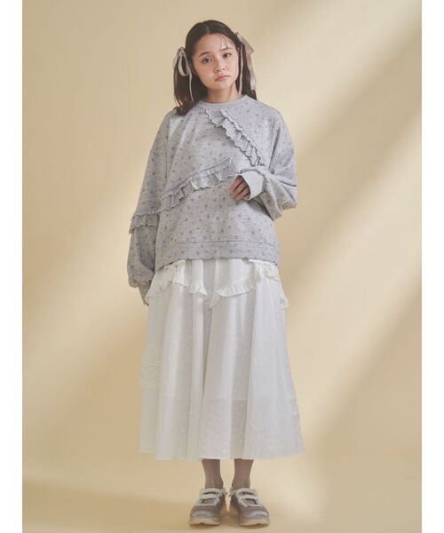 merry jenny（メリージェニー）の「satin ribbon stitch sneaker（スニーカー・レディース・ライトブルー/アイボリー・LARGE/MEDIUM）」の22枚目の写真