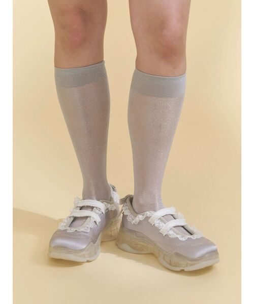 merry jenny（メリージェニー）の「satin ribbon stitch sneaker（スニーカー・レディース・ライトブルー/アイボリー・LARGE/MEDIUM）」の22枚目の写真