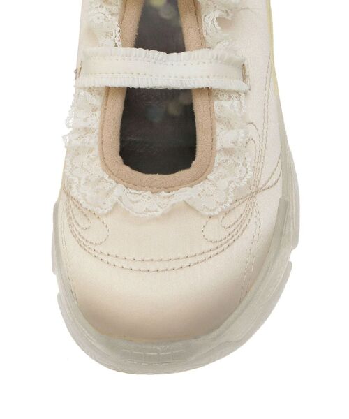 merry jenny（メリージェニー）の「satin ribbon stitch sneaker（スニーカー・レディース・ライトブルー/アイボリー・LARGE/MEDIUM）」の14枚目の写真