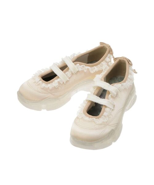 merry jenny（メリージェニー）の「satin ribbon stitch sneaker（スニーカー・レディース・ライトブルー/アイボリー・LARGE/MEDIUM）」の16枚目の写真