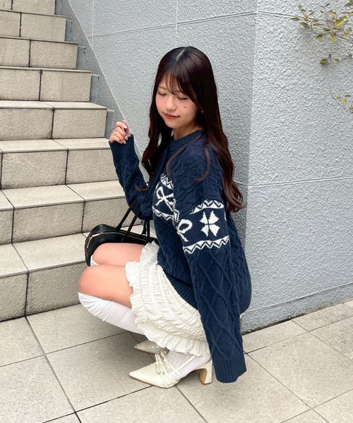 nowos カウチンニット NANO universe（ナノ・ユニバース） セーター ニット ペルー産カウチン