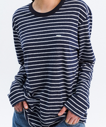 TRIP LE SENS（トリップ ル センス）の「サーファーストライプロングスリーブ_ネイビー（Tシャツ/カットソー）」