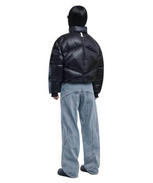 NOMANUAL(NOMANUAL)の「CURVED LINE DENIM PANTS - WHITE BLUE(デニムパンツ・レディース・その他・X-SMALL)」の6枚目の写真
