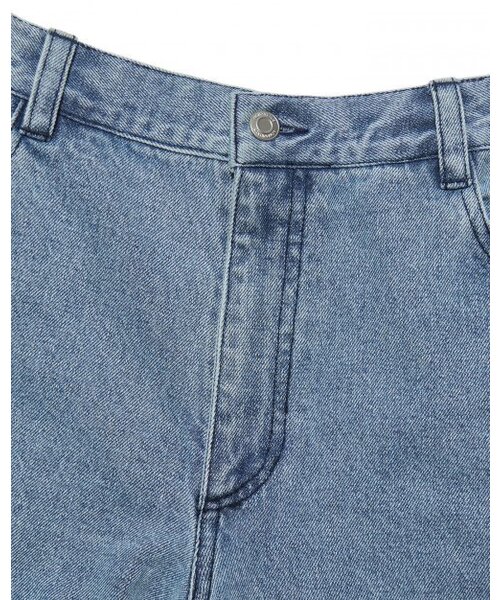 NOMANUAL(NOMANUAL)の「CURVED LINE DENIM PANTS - WHITE BLUE(デニムパンツ・レディース・その他・X-SMALL)」の7枚目の写真