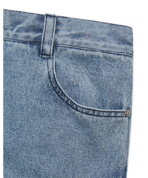 NOMANUAL(NOMANUAL)の「CURVED LINE DENIM PANTS - WHITE BLUE(デニムパンツ・レディース・その他・X-SMALL)」の8枚目の写真