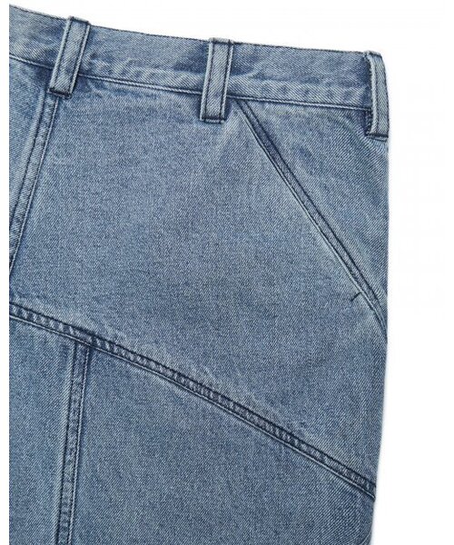 NOMANUAL(NOMANUAL)の「CURVED LINE DENIM PANTS - WHITE BLUE(デニムパンツ・レディース・その他・X-SMALL)」の9枚目の写真