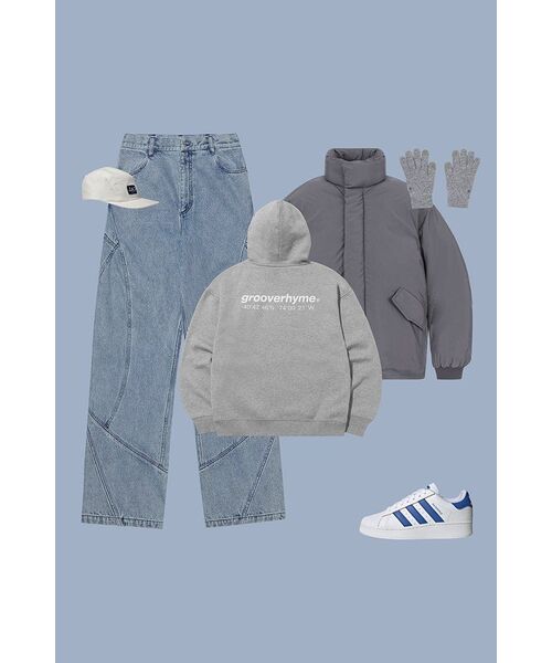 NOMANUAL(NOMANUAL)の「CURVED LINE DENIM PANTS - WHITE BLUE(デニムパンツ・レディース・その他・X-SMALL)」の20枚目の写真