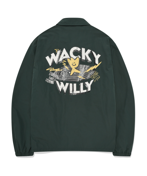 Wacky WiLLy(ワッキーウィリー)の「ビッググラフィックコーチジャケットグリーン(ナイロンジャケット・レディース・その他・MEDIUM/LARGE/X-LARGE/SMALL)」の3枚目の写真