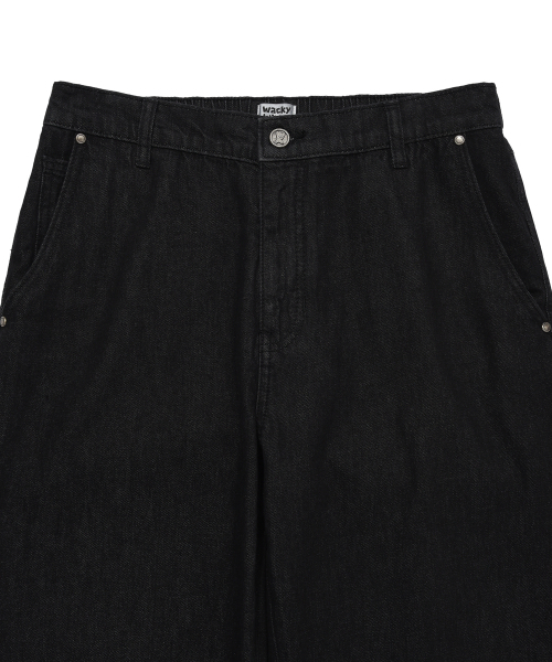 Wacky WiLLy（ワッキーウィリー）の「ストレートデニムパンツブラック（デニムパンツ・レディース・その他・X-LARGE/SMALL/MEDIUM/LARGE）」の4枚目の写真