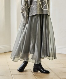 mysty woman | シアーイレギュラーヘムスカート　622308(スカート)