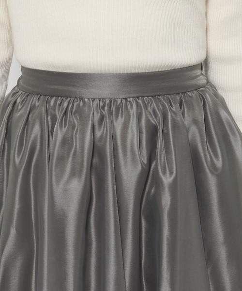 mysty woman(ミスティウーマン)の「シアーイレギュラーヘムスカート 622308(スカート・レディース・グレイッシュブルー/チャコールグレー/ベージュ・FREE)」の11枚目の写真