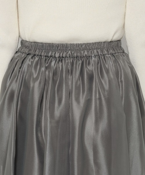 mysty woman(ミスティウーマン)の「シアーイレギュラーヘムスカート 622308(スカート・レディース・グレイッシュブルー/チャコールグレー/ベージュ・FREE)」の10枚目の写真