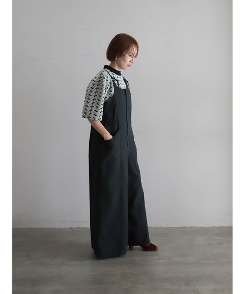 FIL DE FER(フィルデフェール)の「バイオダンプ サロペットパンツ(サロペット/オーバーオール・レディース・チャコールグレー/ブラック・FREE)」の4枚目の写真