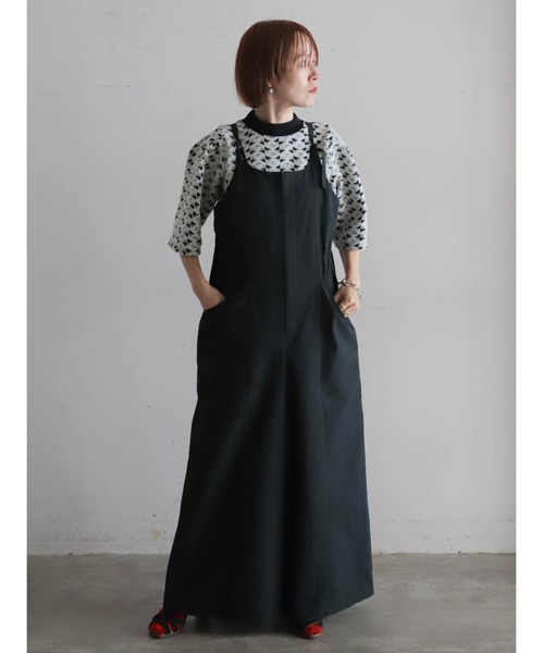 FIL DE FER(フィルデフェール)の「バイオダンプ サロペットパンツ(サロペット/オーバーオール・レディース・チャコールグレー/ブラック・FREE)」の7枚目の写真