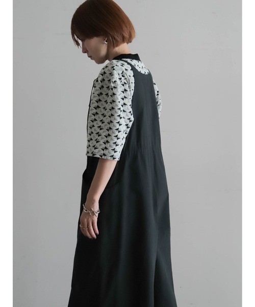 FIL DE FER(フィルデフェール)の「バイオダンプ サロペットパンツ(サロペット/オーバーオール・レディース・チャコールグレー/ブラック・FREE)」の9枚目の写真