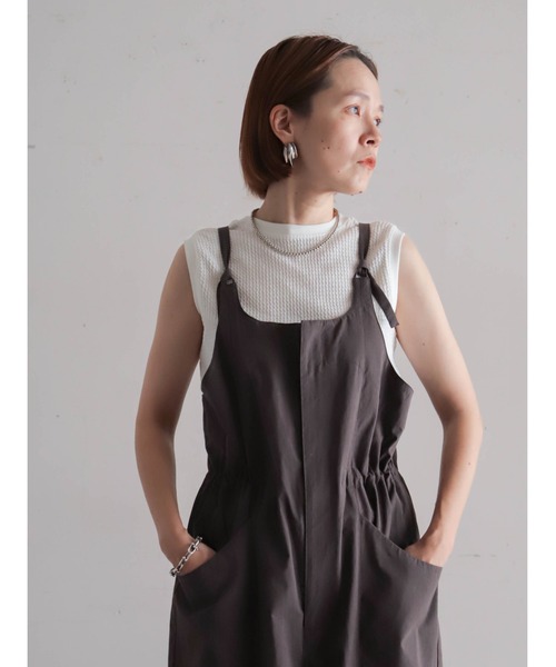 FIL DE FER(フィルデフェール)の「バイオダンプ サロペットパンツ(サロペット/オーバーオール・レディース・チャコールグレー/ブラック・FREE)」の17枚目の写真