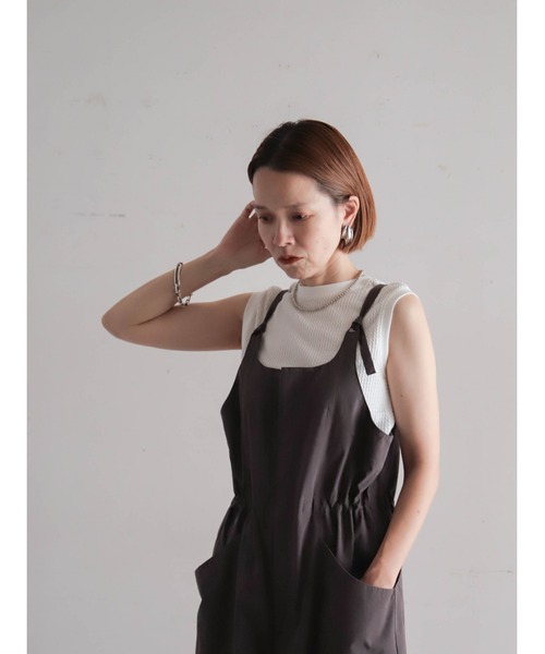FIL DE FER(フィルデフェール)の「バイオダンプ サロペットパンツ(サロペット/オーバーオール・レディース・チャコールグレー/ブラック・FREE)」の20枚目の写真