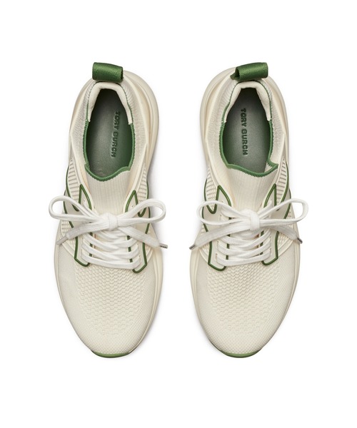 TORY BURCH(トリーバーチ)の「T ソック ランナー(スニーカー・レディース・ホワイト・22cm/23cm)」の3枚目の写真