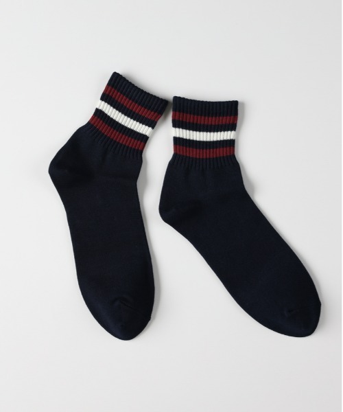 Right-on（ライトオン）の「クウォーターラインソックス (足元アクセント/快適フィット/スポーツ対応/カラバリ豊富)（ソックス/靴下・メンズ・ダークグレー/グレー/ネイビー/ベージュ/ブラック・フリー）」の9枚目の写真