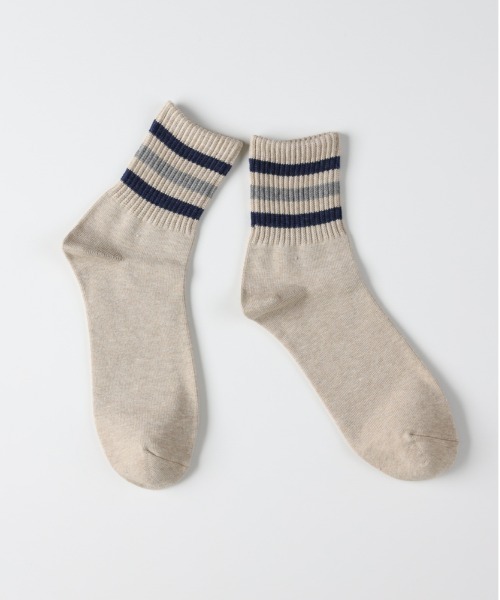 Right-on（ライトオン）の「クウォーターラインソックス (足元アクセント/快適フィット/スポーツ対応/カラバリ豊富)（ソックス/靴下・メンズ・ダークグレー/グレー/ネイビー/ベージュ/ブラック・フリー）」の8枚目の写真