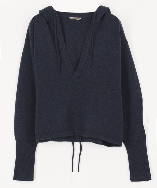 セール】Knit Hood Tops/ニット フードトップス/フーディー