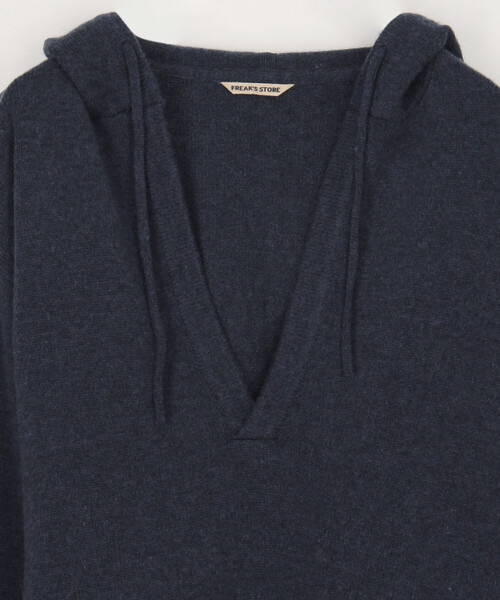 FREAK'S STORE(フリークスストア)の「Knit Hood Tops/ニット フードトップス/フーディー<セットアップ対応>(ニット/セーター・レディース・オフホワイト/グレー/ネイビー・フリ-)」の17枚目の写真