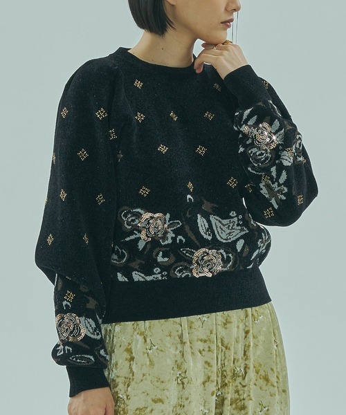 ROSE BUD - miciローズバッド購入ステキデザインニットtops✨size Free ROSE BUD（ローズバッド）｜ニット/セーター一覧 - WEAR
