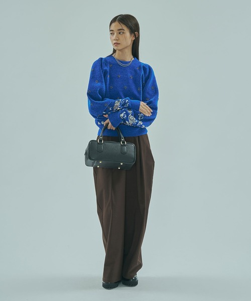 ROSE BUD(ローズバッド)の「(mici)BEADS and SEQUIN EMBROIDERY KNIT TOP(ニット/セーター・レディース・ブルー/ブラック・ONE SIZE)」の16枚目の写真