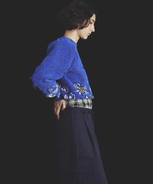 ROSE BUD(ローズバッド)の「(mici)BEADS and SEQUIN EMBROIDERY KNIT TOP(ニット/セーター・レディース・ブルー/ブラック・ONE SIZE)」の22枚目の写真