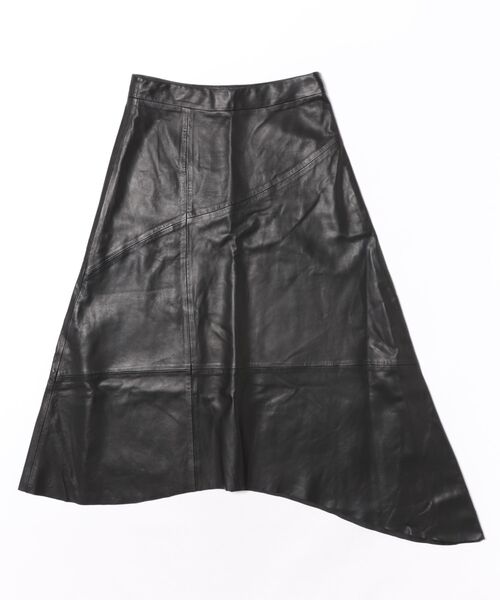 ALLSAINTS(オールセインツ)の「GIA LEATHER MIDI SKIRT | GIA レザー ミディ スカート(スカート・レディース・ブラック・6/8/10)」の8枚目の写真