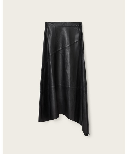 ALLSAINTS(オールセインツ)の「GIA LEATHER MIDI SKIRT | GIA レザー ミディ スカート(スカート・レディース・ブラック・6/8/10)」の7枚目の写真