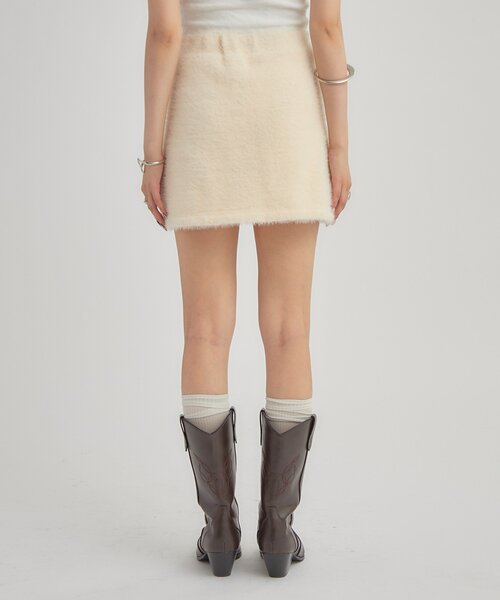 mystic（ミスティック）の「シャギーミニスカート（スカート）」 - WEAR