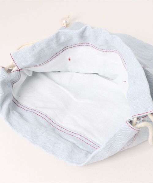 TONE SELECT GOODS(トーンセレクトグッズ)の「Liaa/デニム ナップサック リュック A18714(バックパック/リュック・レディース・ライトブルー・FREE)」の9枚目の写真