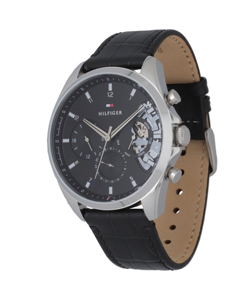 TOMMY HILFIGER（トミーヒルフィガー）の「【TOMMY HILFIGER】トミーヒルフィガー クォーツ 腕時計 メンズ（アナログ腕時計・メンズ・ブラック・FREE）」の2枚目の写真