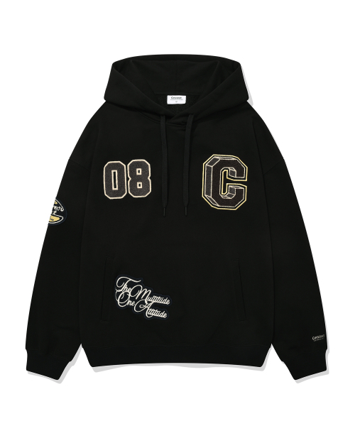 COVERNAT(カバーナット)の「カレッジCロゴドロップフィットフードパーカー ブラック(パーカー・レディース・その他・MEDIUM/LARGE/X-LARGE/SMALL)」の2枚目の写真