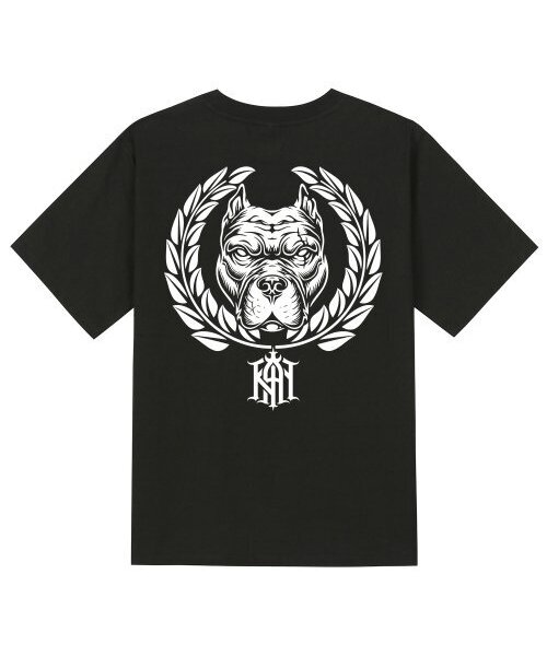 KAN6312(カン6312)の「KTB0195 フィットブル 半袖Tシャツ ブラック(Tシャツ/カットソー・メンズ・その他・LARGE/MEDIUM/SMALL/X-LARGE)」の1枚目の写真