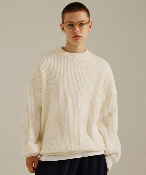 Wool Bulky Round Knit _Ivory