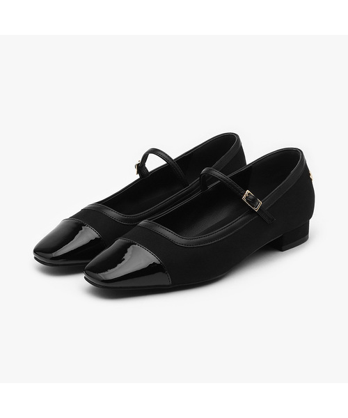 SAPPUN(サプン)の「Mihera メリージェーン フラットシューズ (2cm)(バレエシューズ・レディース・ダークグレー/ブラック/ベージュ・22.5cm/23cm/23.5cm/24cm/24.5cm/25cm/25.5cm)」の2枚目の写真