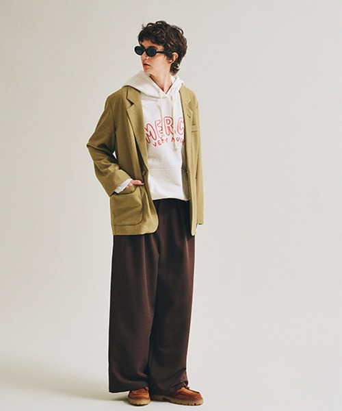 studio CLIP（スタディオクリップ）の「【daily CLIP × holiday】スウェットフーディー（パーカー・レディース・ホワイト/グレー・FREE）」の8枚目の写真