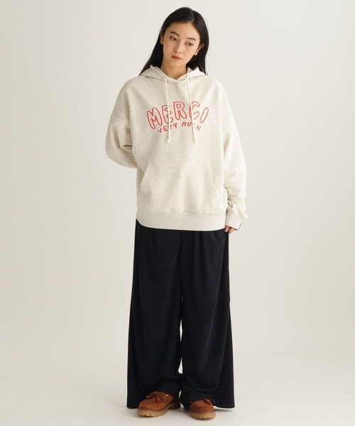 studio CLIP（スタディオクリップ）の「【daily CLIP × holiday】スウェットフーディー（パーカー・レディース・ホワイト/グレー・FREE）」の10枚目の写真