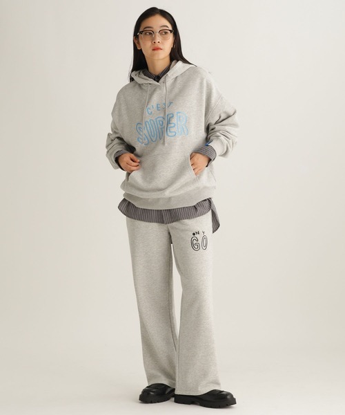 studio CLIP（スタディオクリップ）の「【daily CLIP × holiday】スウェットフーディー（パーカー・レディース・ホワイト/グレー・FREE）」の19枚目の写真