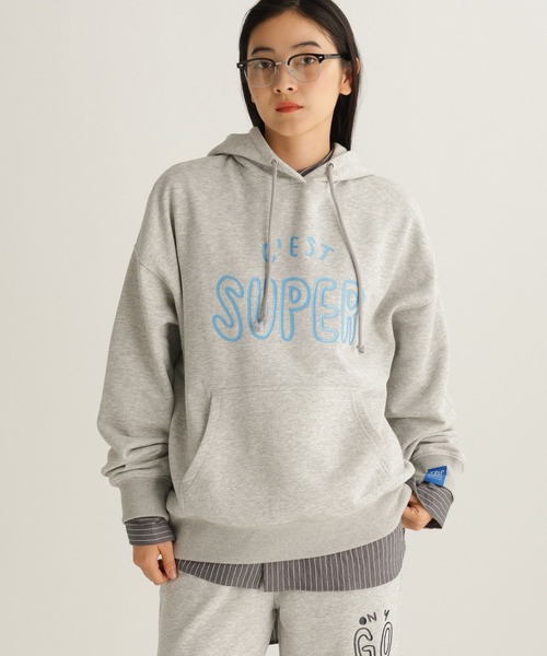 studio CLIP（スタディオクリップ）の「【daily CLIP × holiday】スウェットフーディー（パーカー・レディース・ホワイト/グレー・FREE）」の22枚目の写真