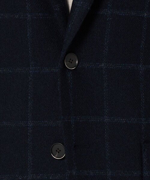 A DAY IN THE LIFE UNITED ARROWS(アデイインザライフユナイテッドアローズ)の「ツイード ツイル チェック 2ボタンジャケット<A DAY IN THE LIFE>(テーラードジャケット・メンズ・ネイビー/グレー系・M/L/XL)」の14枚目の写真