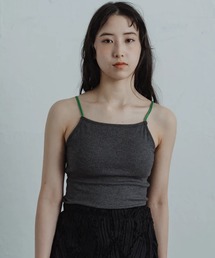 merrylatte（メリーラテ）の「color ribbed camisole（キャミソール）」