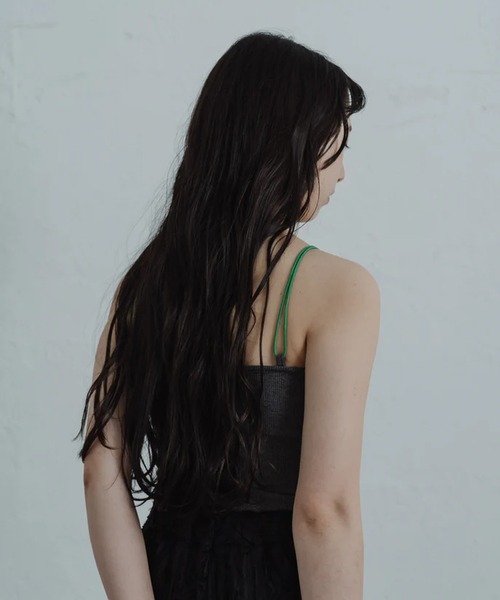 merrylatte（メリーラテ）の「color ribbed camisole（キャミソール・レディース・グレー・FREE）」の9枚目の写真